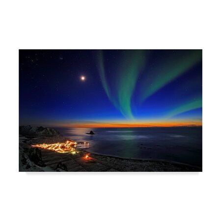 Trademark Fine Art Roy Samuelsen 'Sunset At Bleik' Canvas Art, 16x24 1X04959-C1624GG